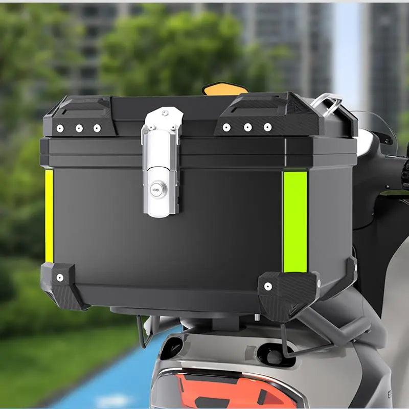 Heavy Duty Universal Waterproof Motorcycle Top Case Trunk With Anti Theft Lock Storage Box