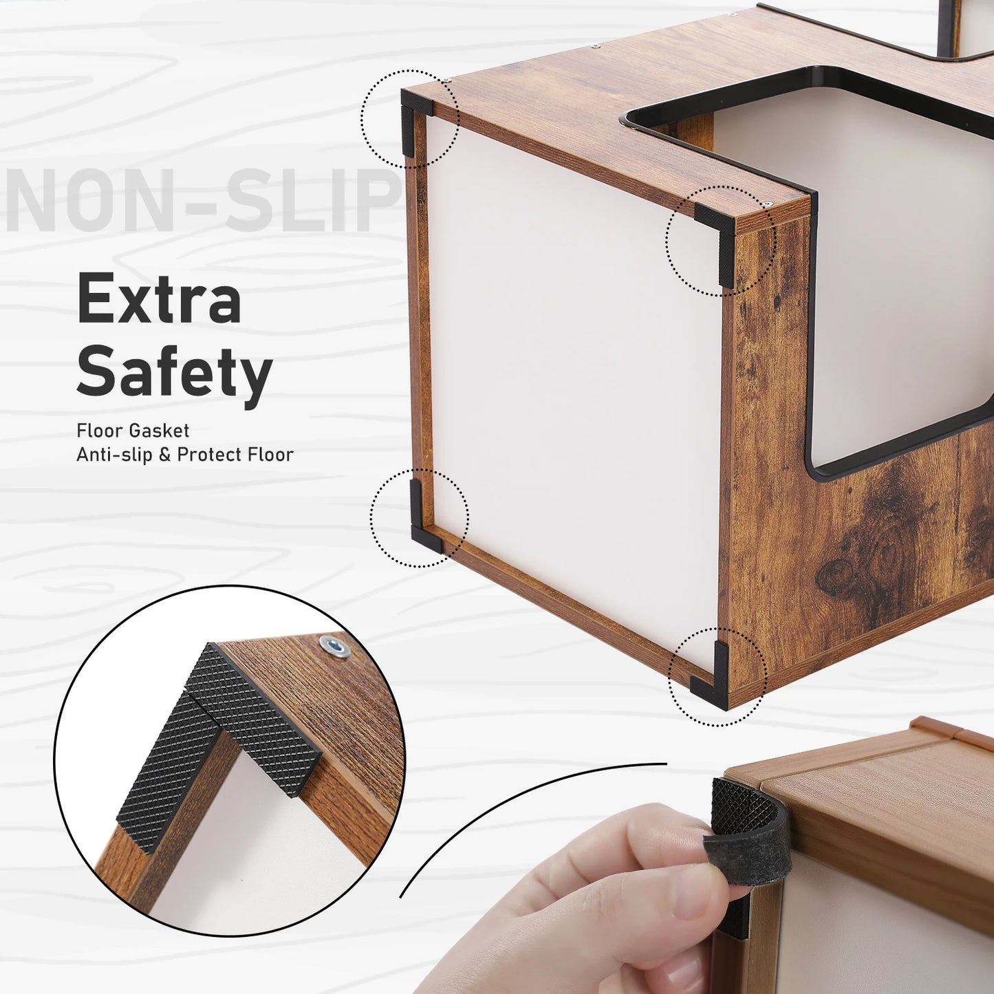 Give your cat a cozy retreat with this stylish wooden condo that doubles as a playful climbing tower at home.