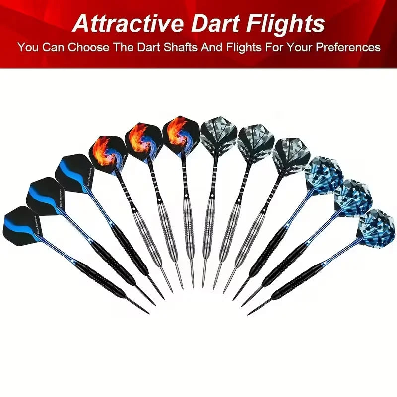 Upgrade your practice sessions with this six piece steel tip darts set, engineered for precision, durability, and confident throws.