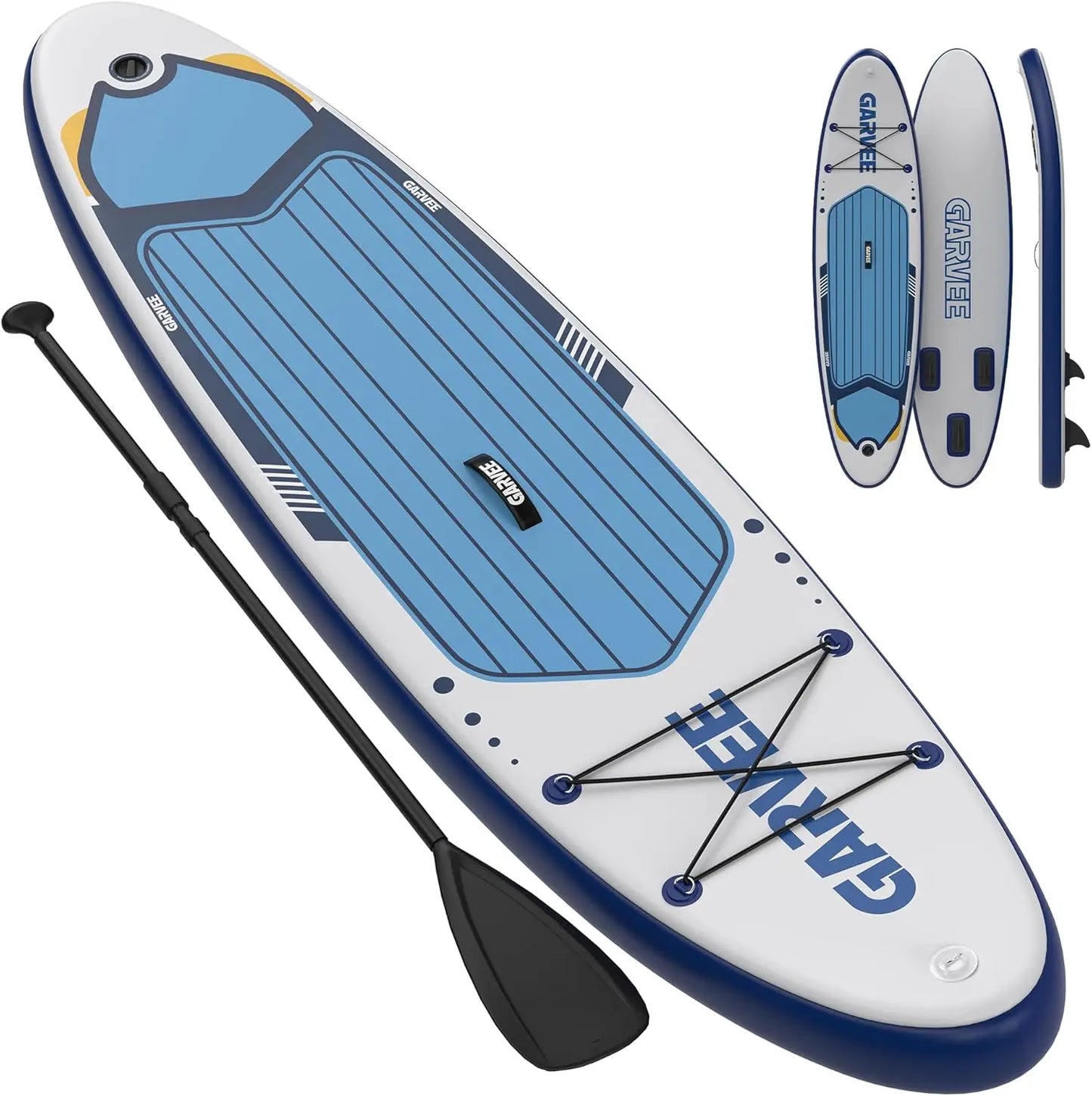 Inflatable Paddle Board for Adult, 10.6ft x 32"/ 11ft x 34" Extra Wide Inflatable Stand Up Paddle Board with Kits, for Sea Lakes