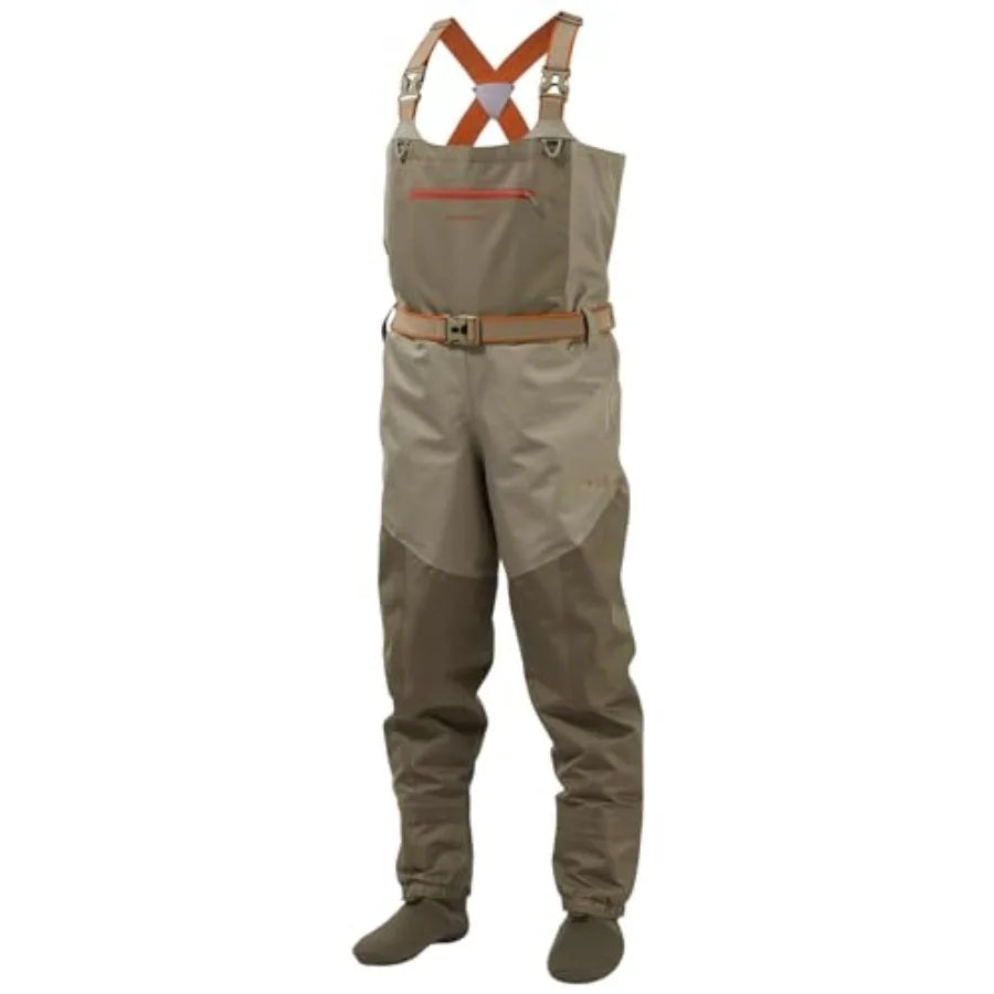 Men's IMMERSE Waders Waterproof Breathable Fly Fishing Stocking Feet Chest Waders for Hunting Lightweight