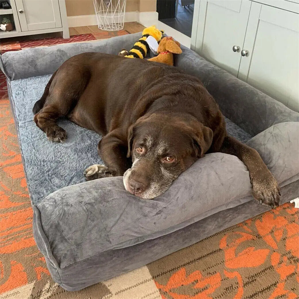Extra Large Orthopedic Dog Bed Mattress with Removable Washable Cover