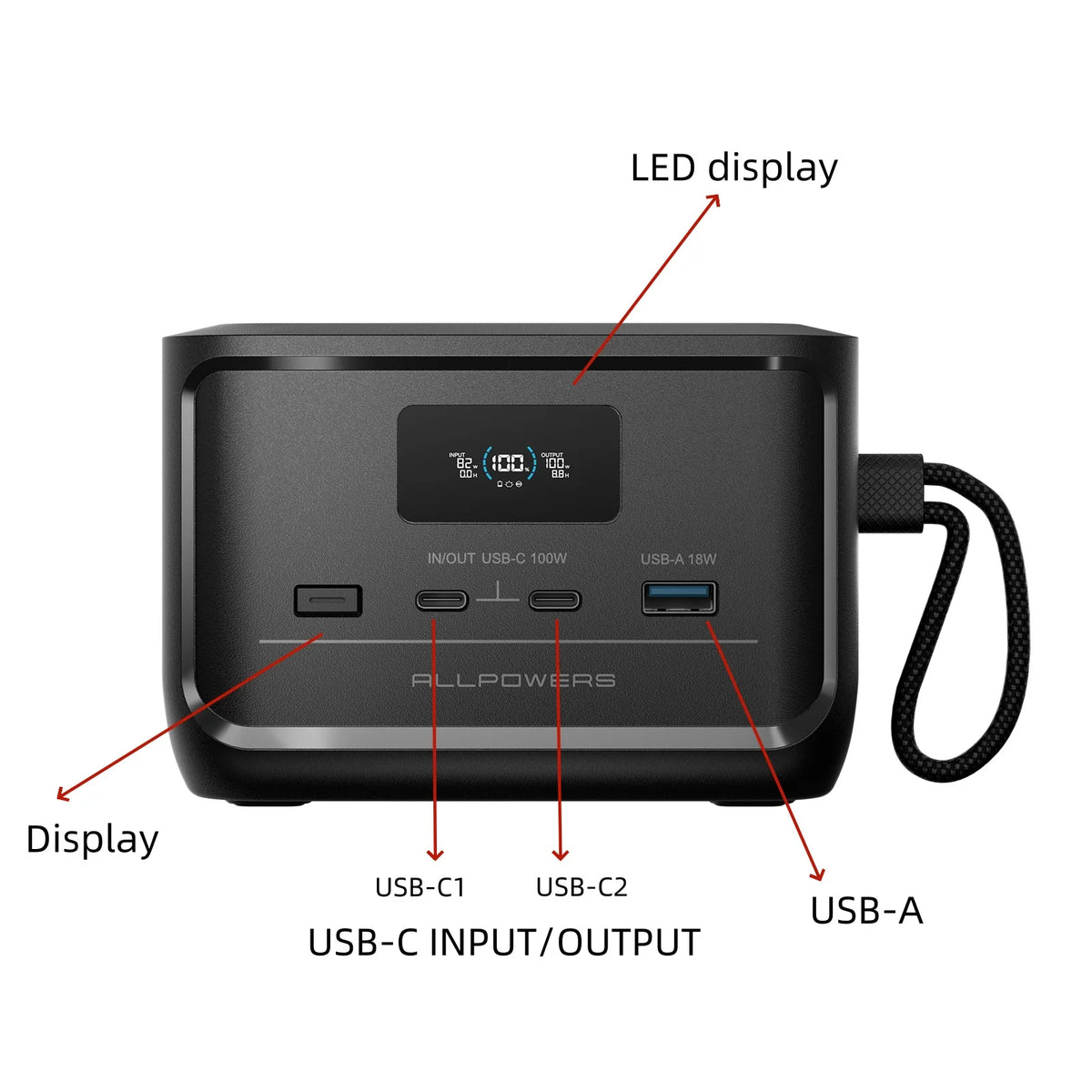 Keep your adventures powered up and your home ready for unexpected outages with the Allpowers Solax P100 portable power station.