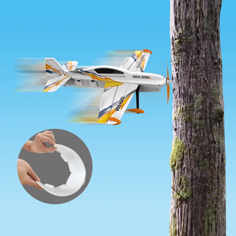 Take flight effortlessly with this ready-to-fly remote controlled aircraft designed for exceptionally smooth handling and impressive aerial maneuvers during your outdoor sessions.