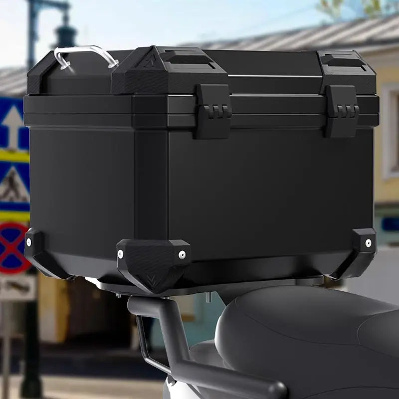 Heavy Duty Universal Waterproof Motorcycle Top Case Trunk With Anti Theft Lock Storage Box