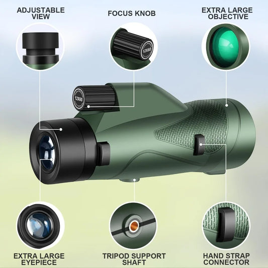Experience faraway clarity in a palm-sized monocular you can pair with your phone.