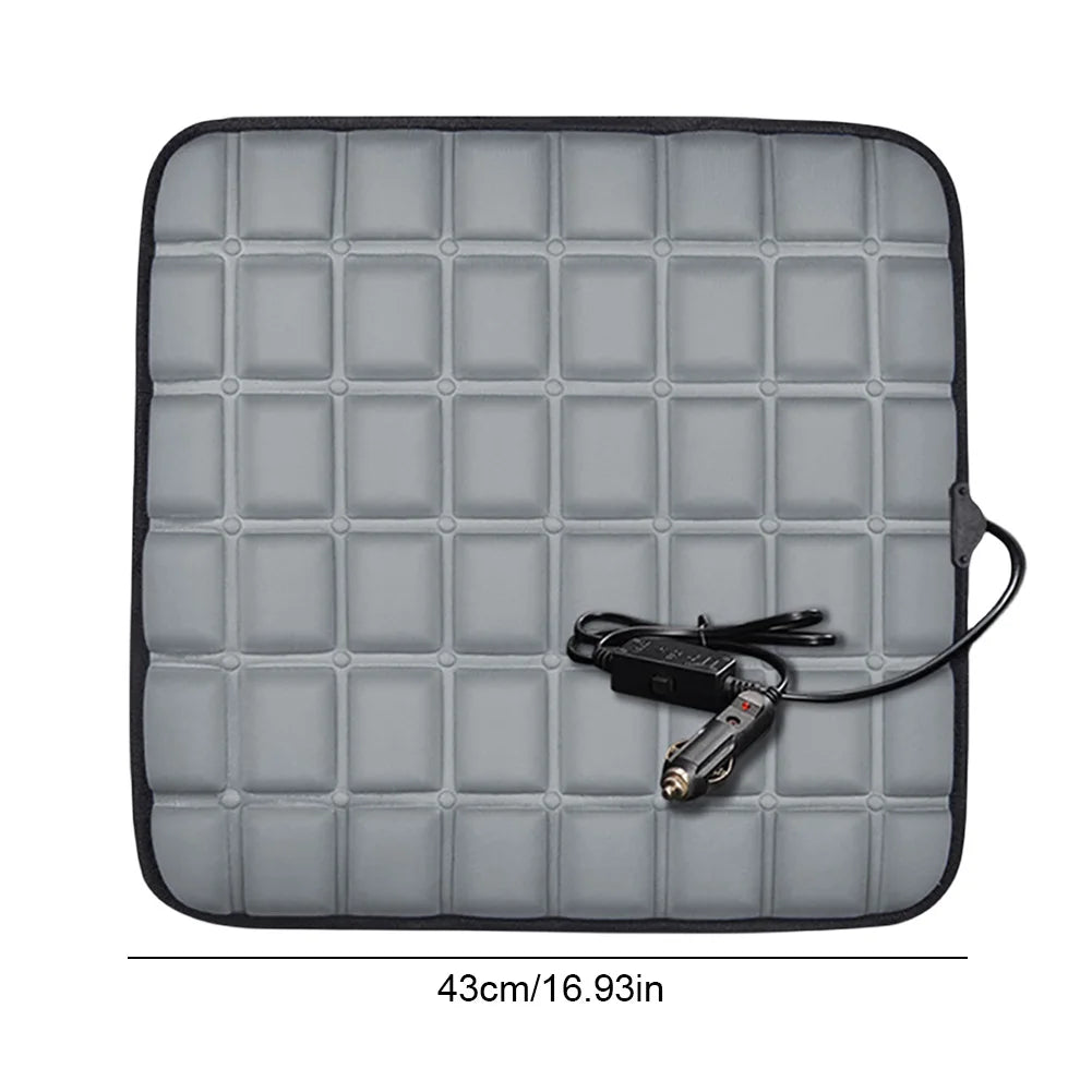 12V Car Seat Heated Cover Adjustable Temperature Electric Heating Pads 40W Car Seat Heating Cushion Anti-slip Winter Pad Cushion