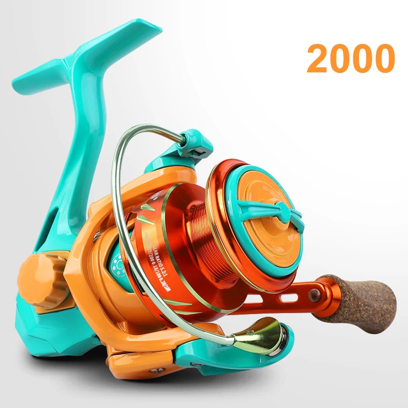 Spinning Fishing Reel 10KG Max Drag 5.2 to 1 Gear Ratio Metal Spool