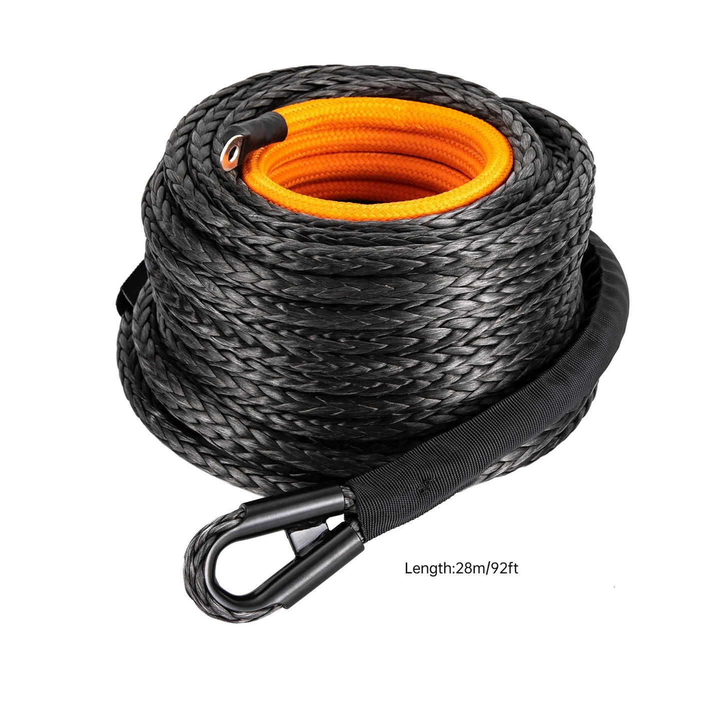 Winch Rope With Hook 92 Inch 31500 LB Strength For 4WD Off Road