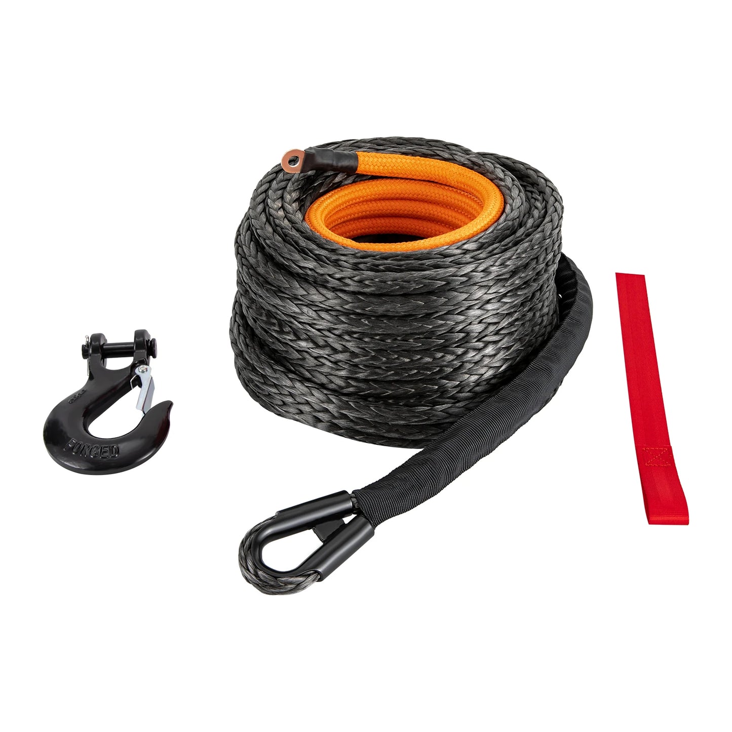 Winch Rope With Hook 92 Inch 31500 LB Strength For 4WD Off Road