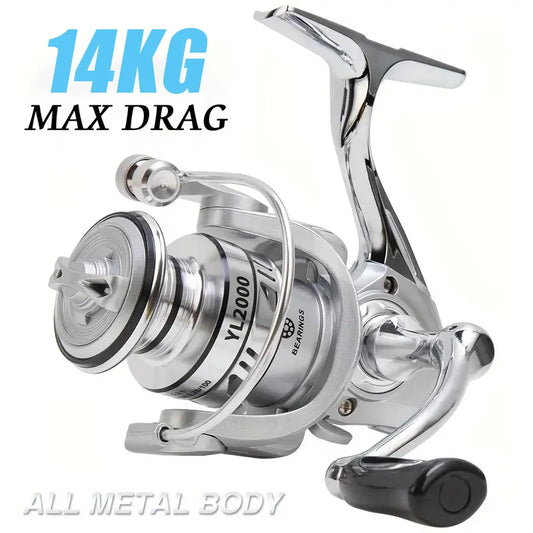 Billings Spinning Fishing Reel 14KG Max Drag 5.2 To 1 Gear Ratio