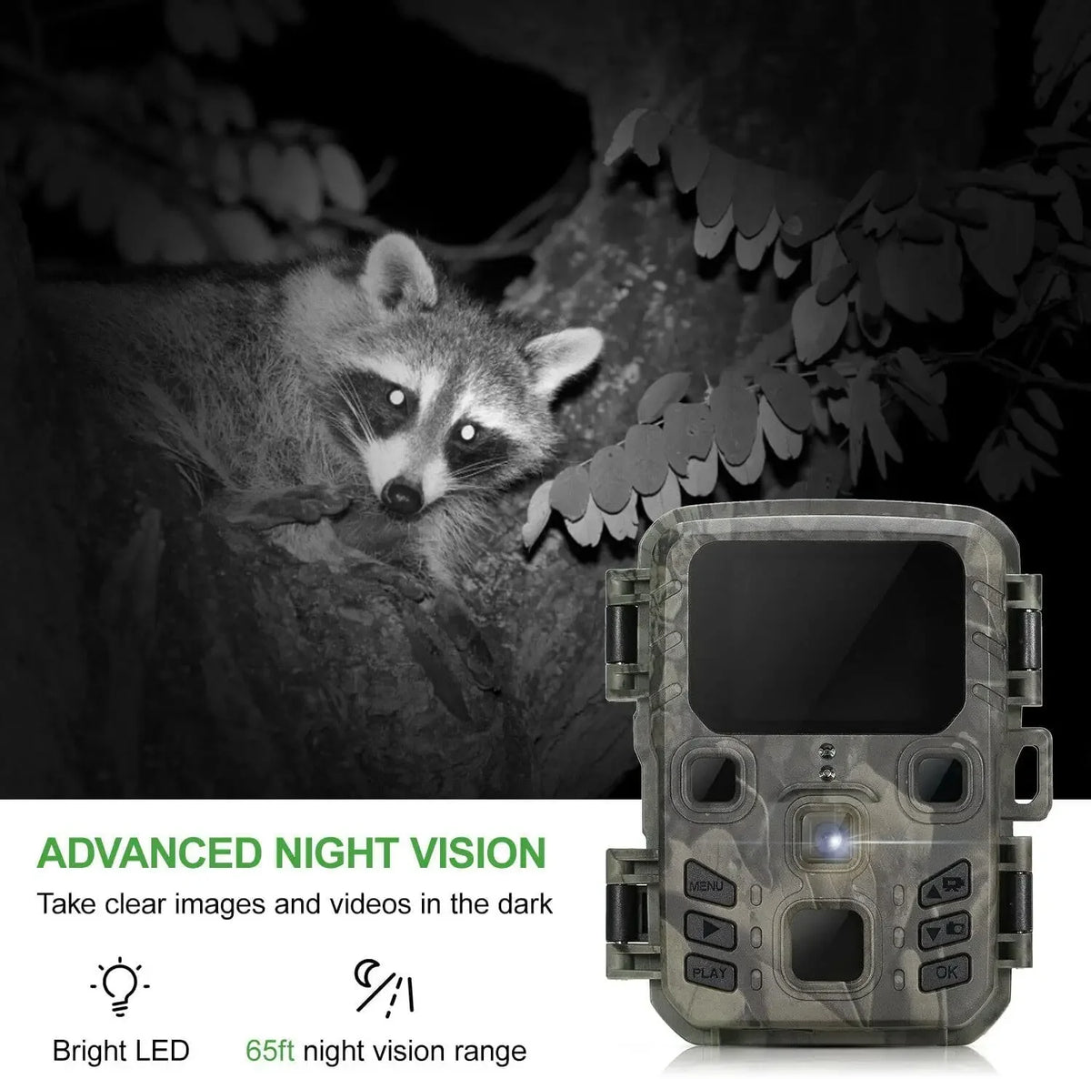 Capture stunning wildlife moments with this compact trail camera carefully engineered to keep you connected to nature.