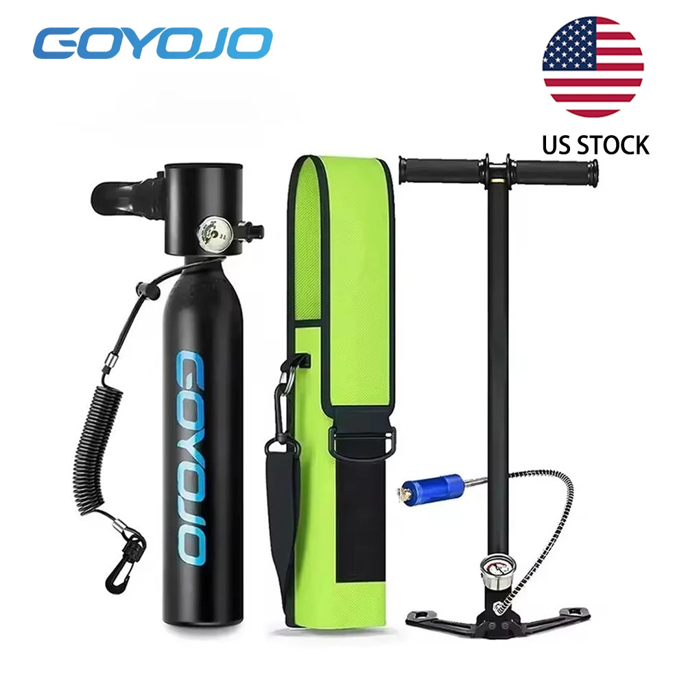 Discover effortless underwater breathing anytime with this reusable mini scuba tank kit designed for safe training.