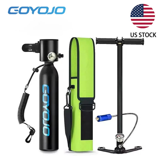 Discover effortless underwater breathing anytime with this reusable mini scuba tank kit designed for safe training.
