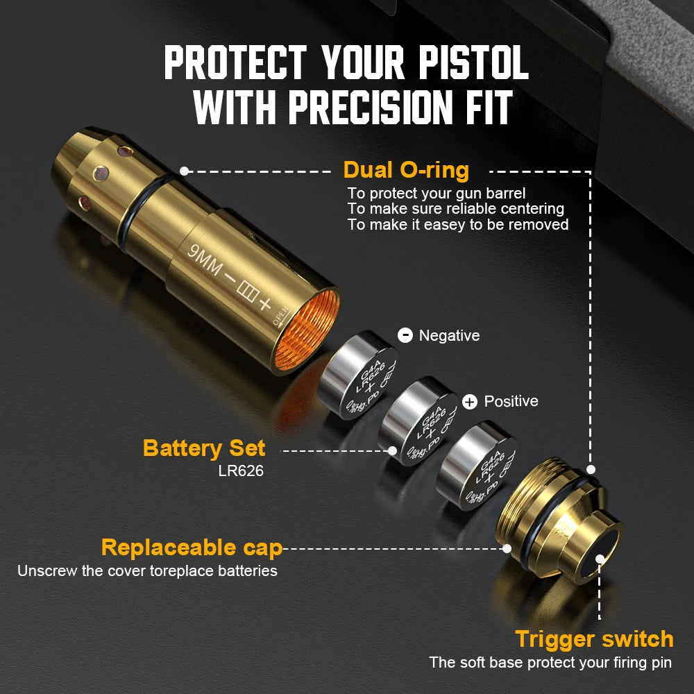 Sharpen your pistol skills with a precise laser-guided dry-fire cartridge that makes every trigger pull count, accelerating accuracy, confidence, and shooter consistency.
