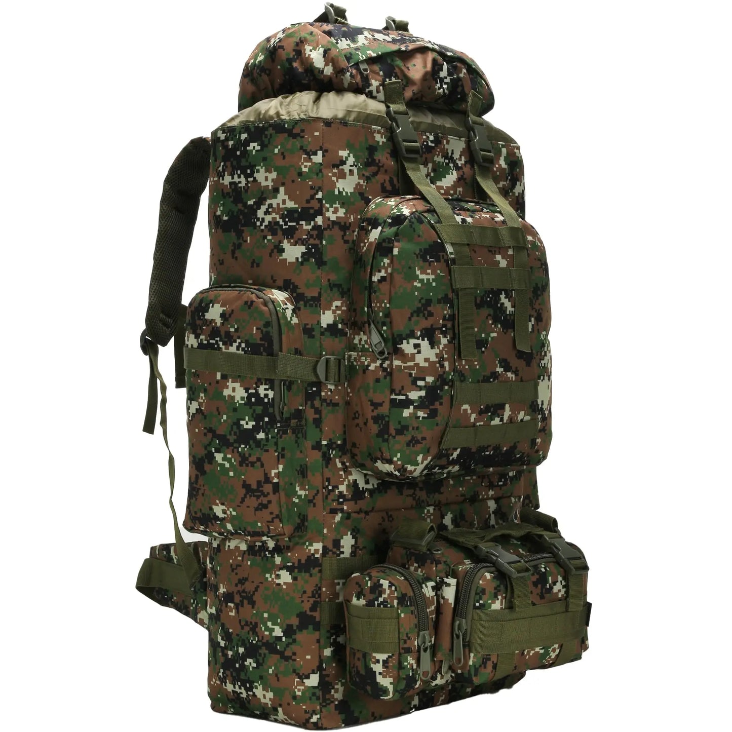 Conquer rugged trails with a versatile 100L MOLLE hiking backpack built for serious outdoor adventures.
