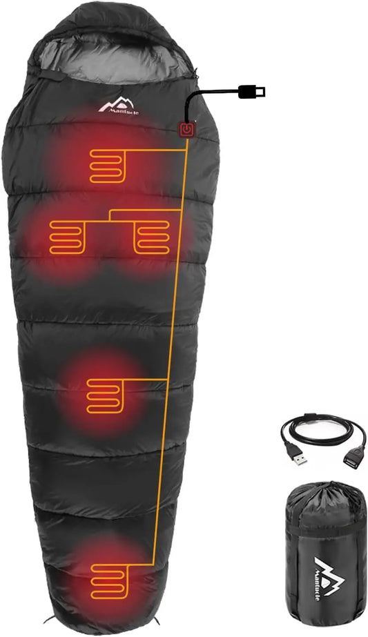 Stay warm on chilly nights with USB powered heated sleeping bags designed for camping, so you can enjoy adjustable heat, a lightweight mummy profile, and a versatile five piece set for solo or group trips.