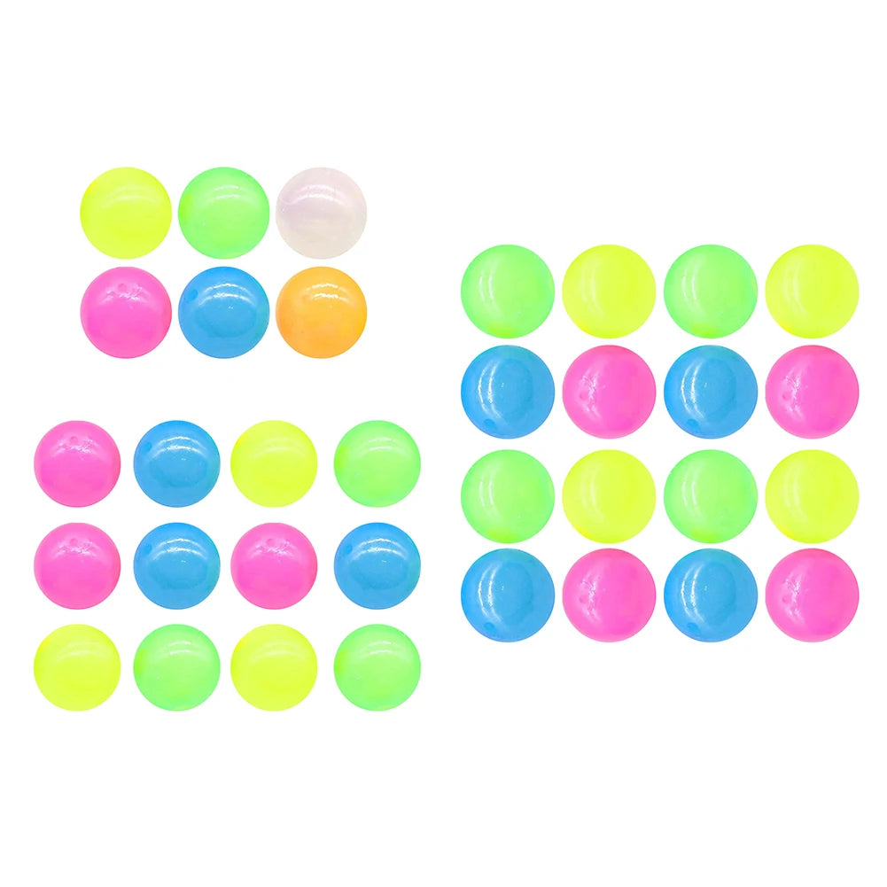 6/12/16PCS Glow in The Dark Sticky Balls Stick To The Ceiling Fun Decompression Fidget Toy Stocking Stuffers for Kids and Adults