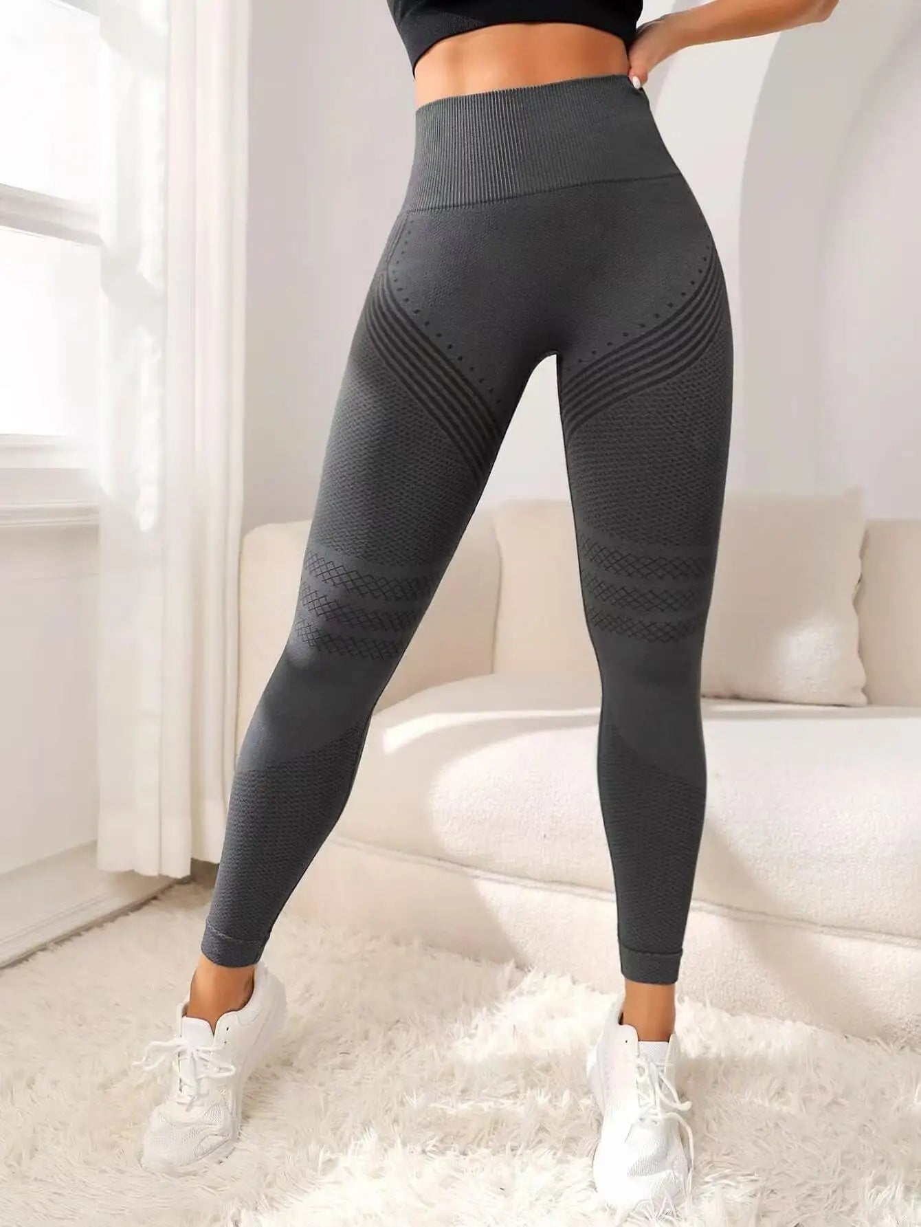 Slimove 3D Cellulite Leggings High Waisted Butt Lifting Tummy Control