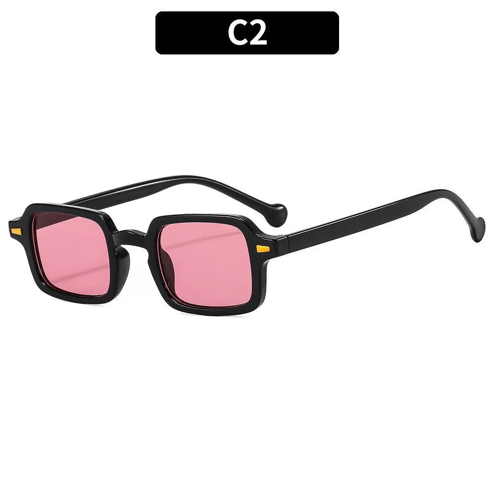Luxurious Rectangle Sunglasses Women Oval Vintage Brand Designer Square Sun Glasses Men Shades Female Eyewear Anti-glare UV400