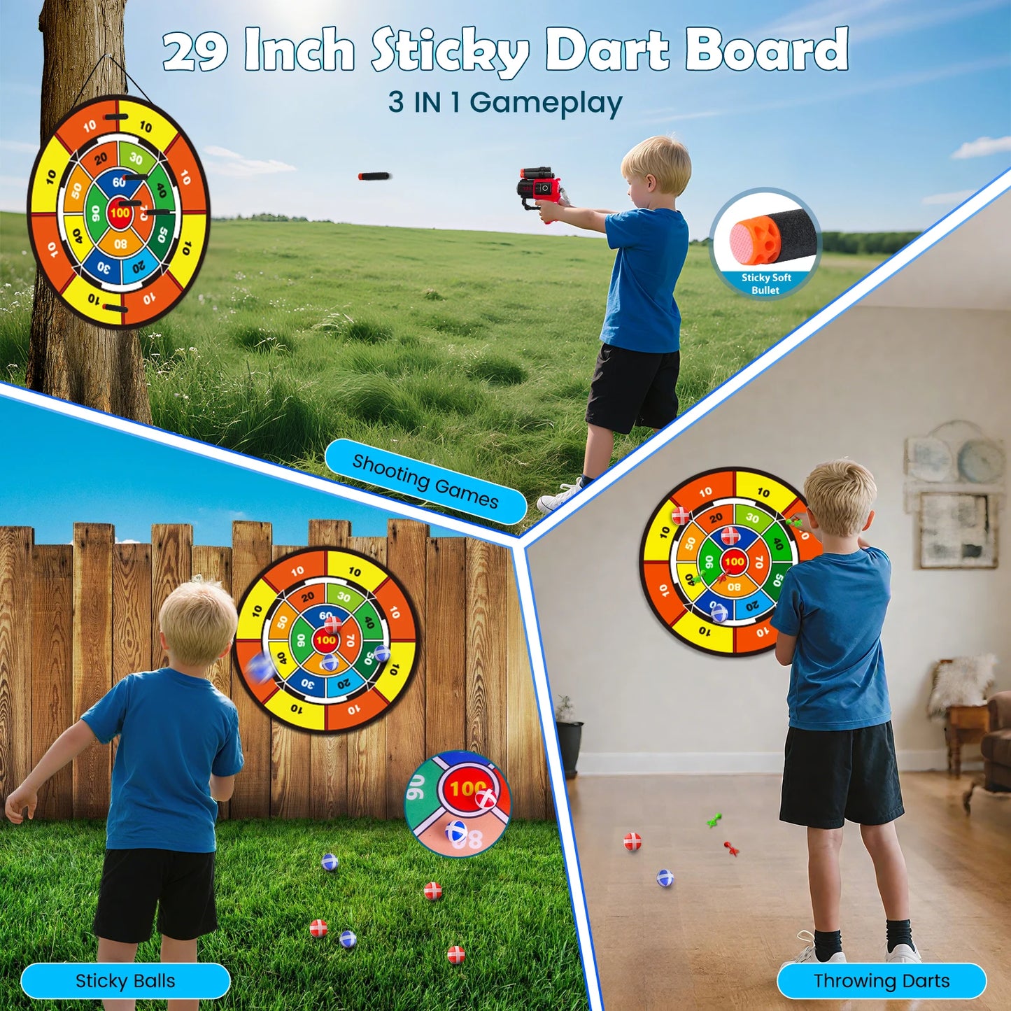 VATOS Night Light Bow Arrow Toy For Kids Archery Set Indoor Outdoor Game