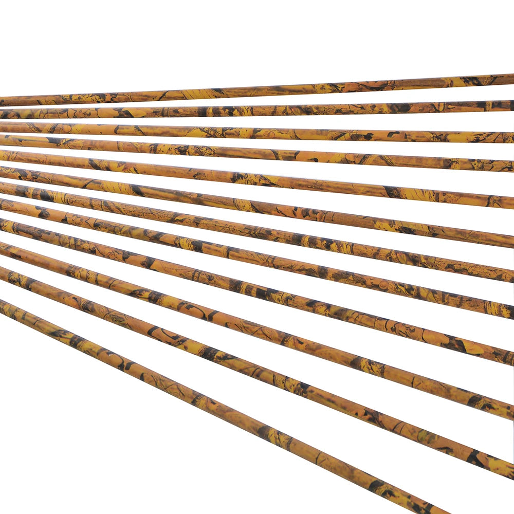 Spine 500 Carbon Arrows 31.5" Camo Color ID6.2mm Arrow Shaft 100 grain Arrowhead for Bow Hunting Shooting Target 6/12pcs