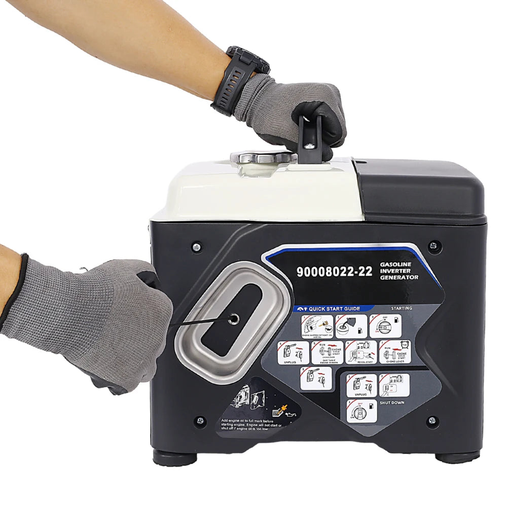 Portable Inverter Generator,1200W ultra-quiet gas engine, EPA Compliant, Eco-Mode Feature, Ultra Lightweight for Backup Home Use & Camping Solar Power Bank