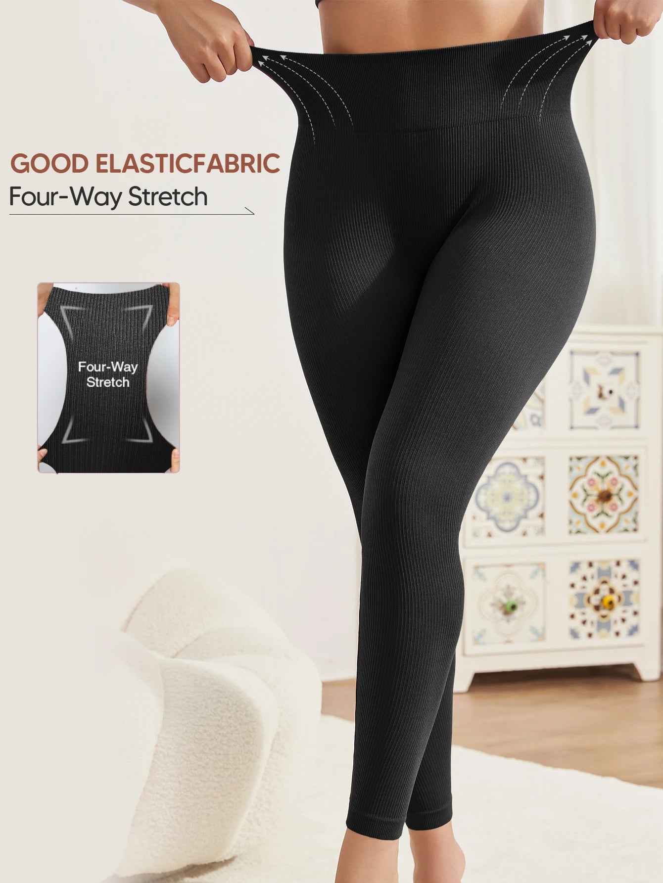 High Waisted Leggings For Women Tummy Control Non See Through Yoga Pants