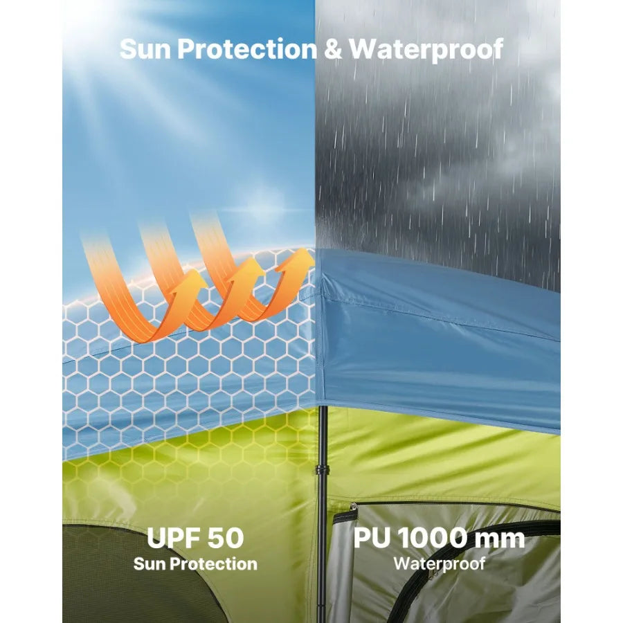 Transform your outdoor experience with a private, weather-resistant solution for showering and changing anywhere you go.