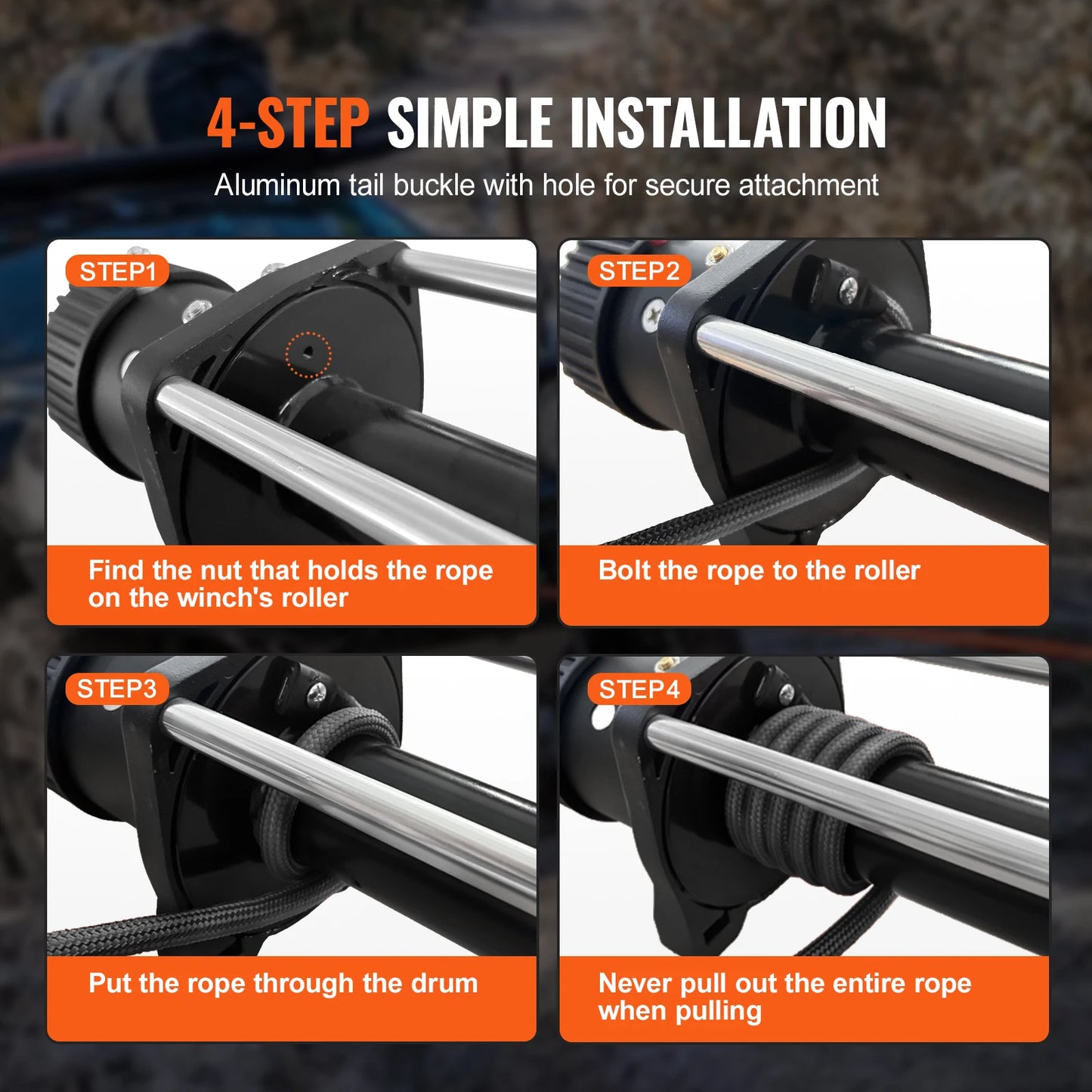 Transform your off-road recovery with a winch rope that delivers superior strength while remaining half the weight of steel.