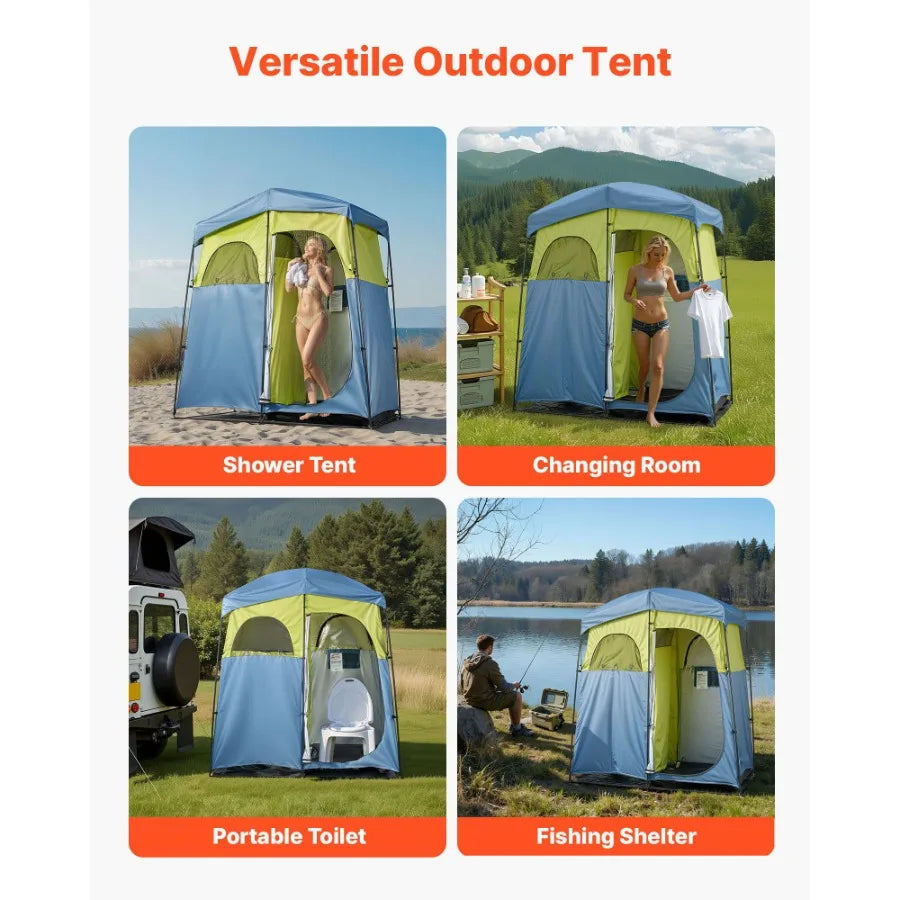Transform your outdoor experience with a private, weather-resistant solution for showering and changing anywhere you go.