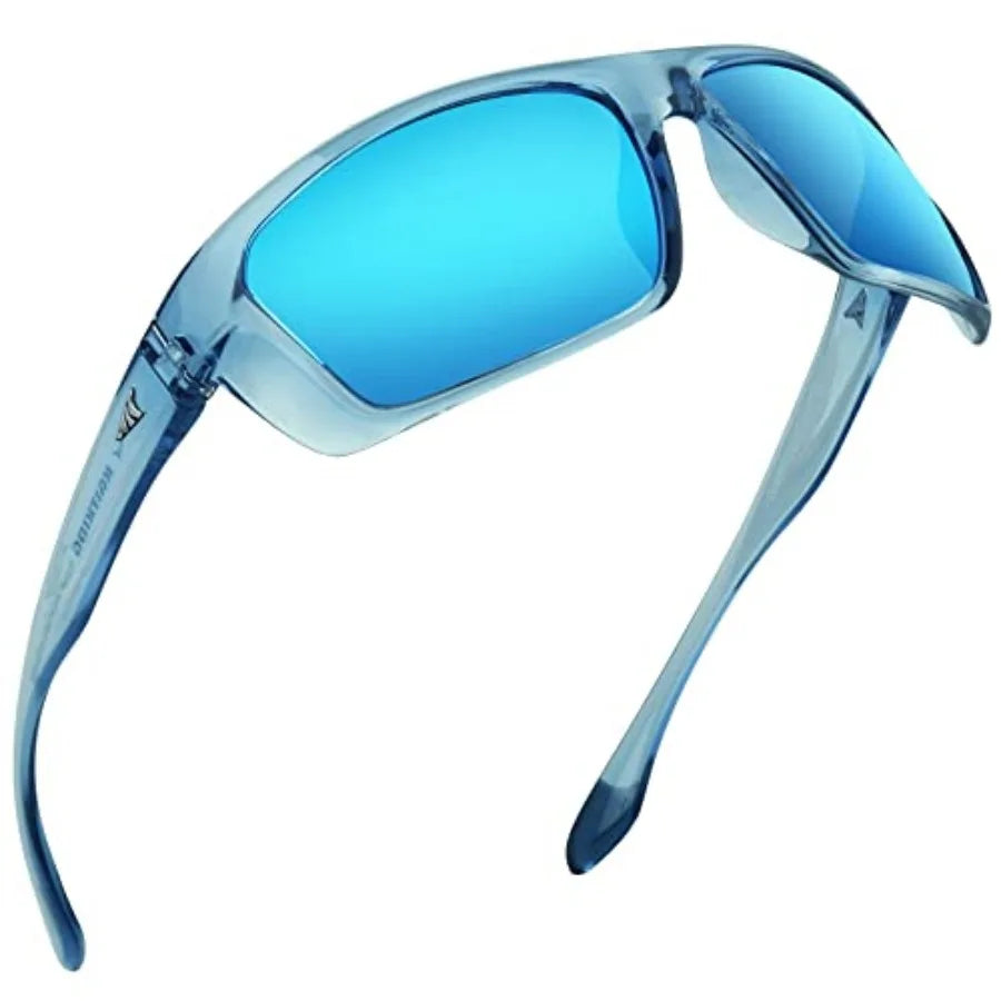 Huzzah Polarized Sport Sunglasses for Men and Women, Ideal for Driving Fishing Cycling and Running, UV Protection