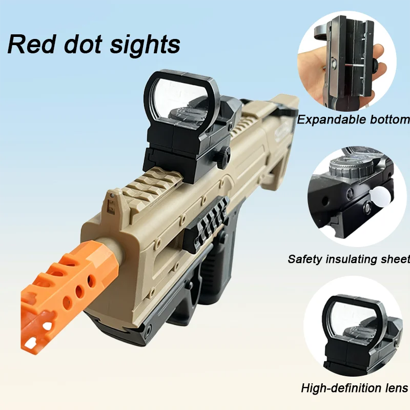 Rechargeable electric toy gun, equipped with a scope and bullet magazine - high performance - power air gun/RPG-style rifle, rea