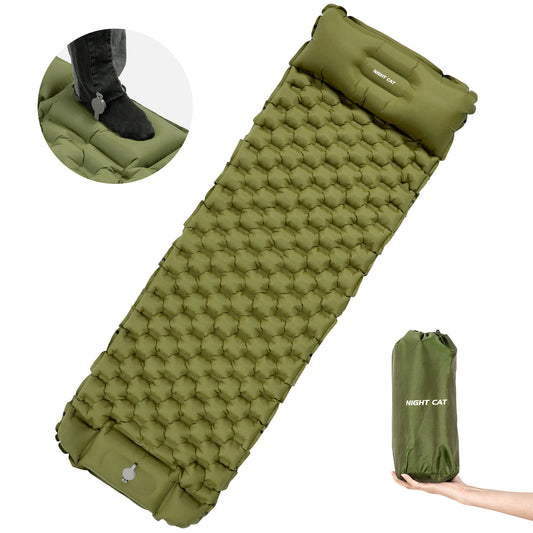 Waterproof Ultralight Air Mattress mat with pillow Insulated Air Mat Outdoor Inflatable Sleeping Pad Lightweight TPU