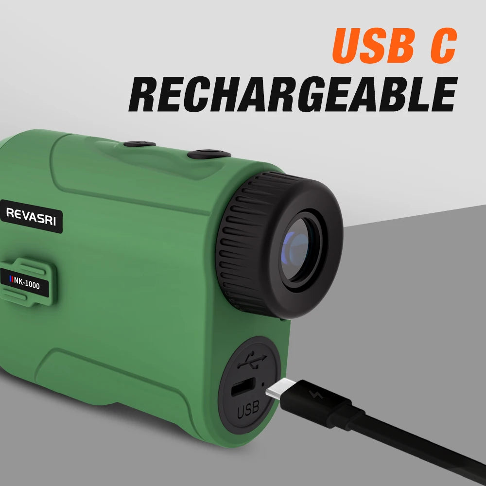 REVASRI 1000M Multi-Function Hunting Rangefinder with Speed and Scan Golf Slope Compensation Mode,  for Hunting and Shooting