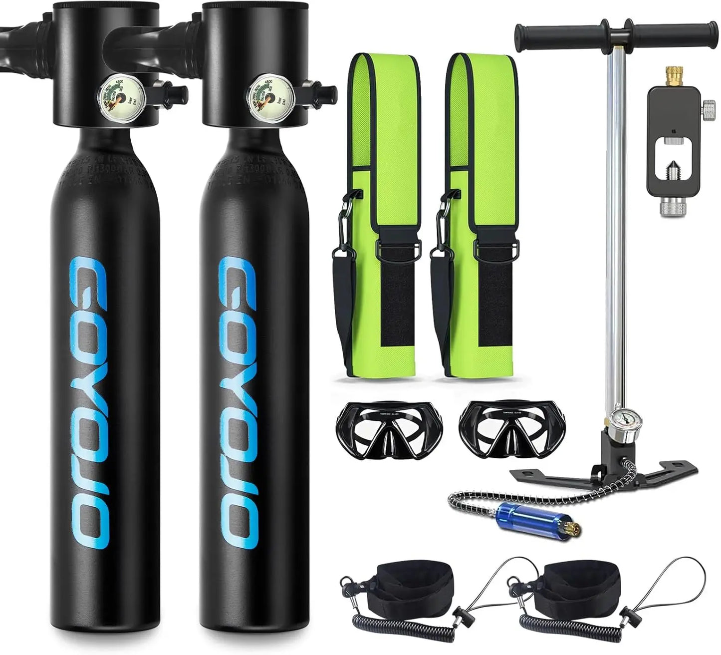 GoYoJo Mini Scuba Tank Kit delivers compact, ready-to-use underwater performance.