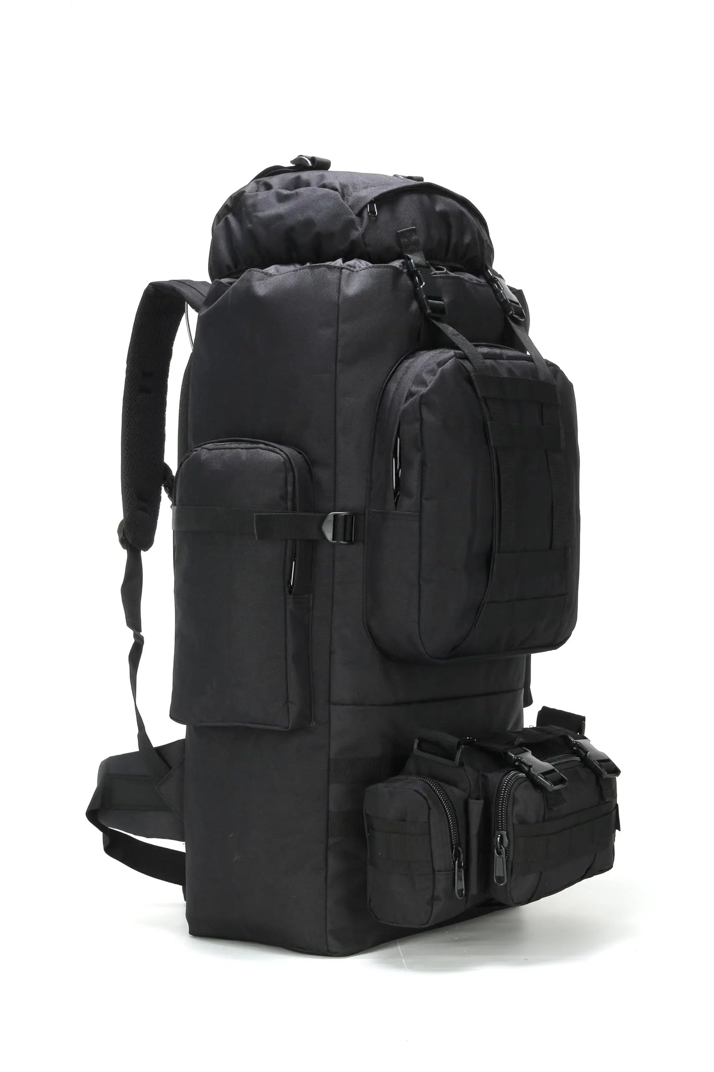 Conquer rugged trails with a versatile 100L MOLLE hiking backpack built for serious outdoor adventures.