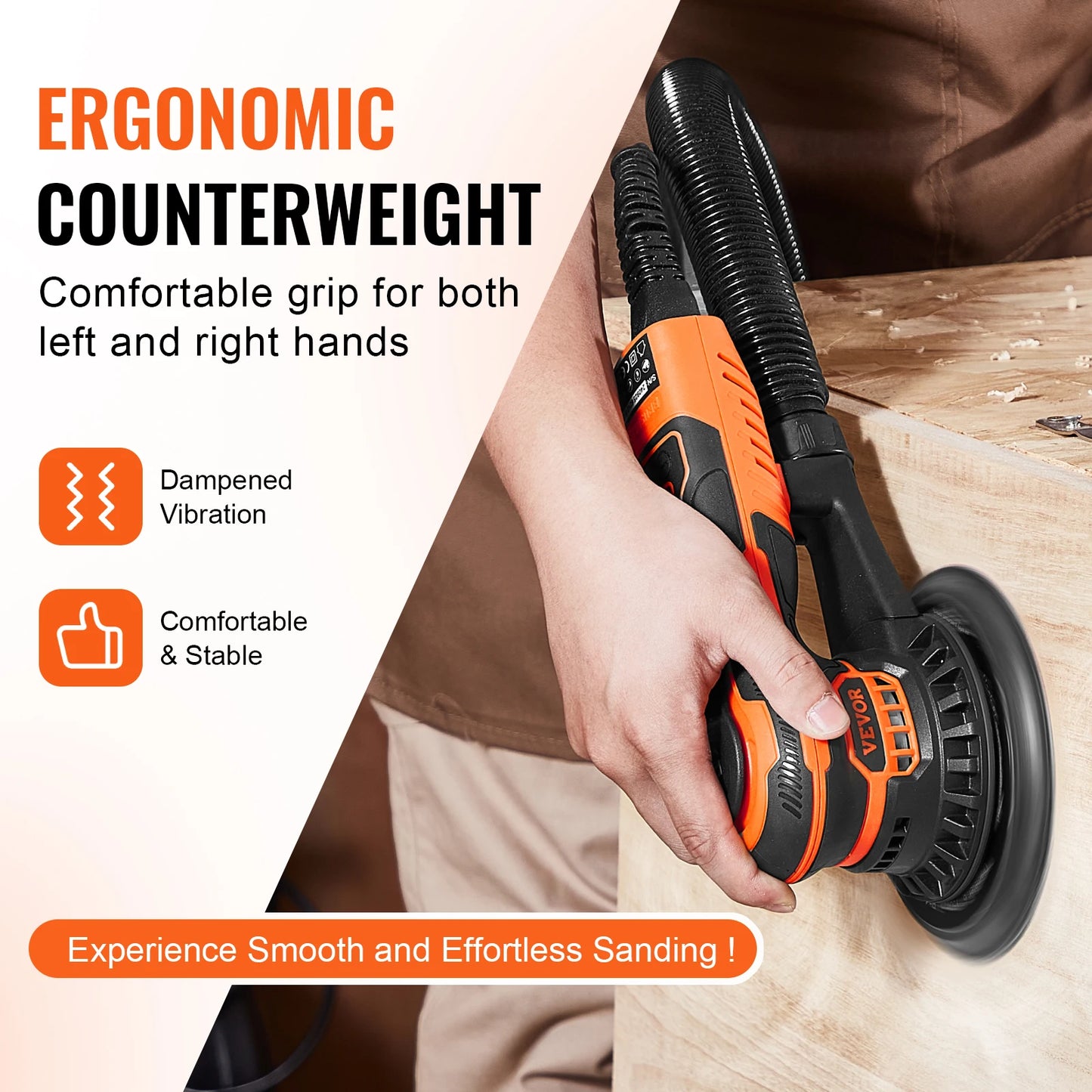Upgrade your workshop with a quiet, powerful six-inch random orbital sander that delivers professional-grade finishes on every project.
