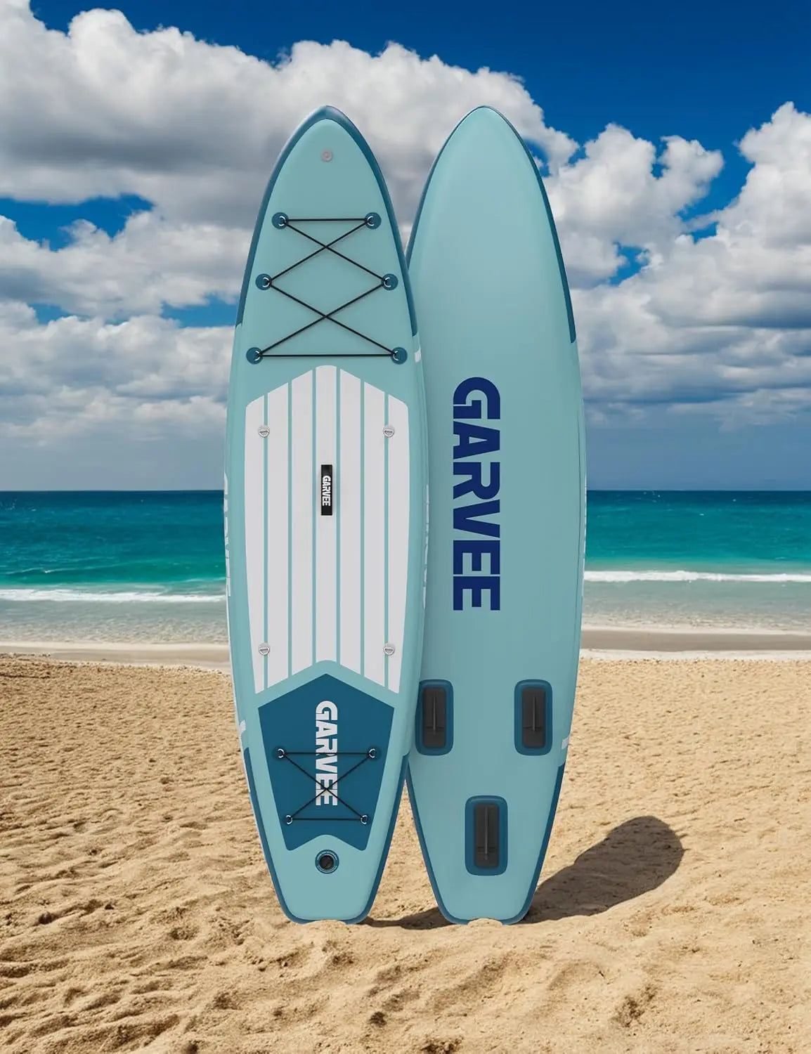 Inflatable Paddle Board for Adult, 10.6ft x 32"/ 11ft x 34" Extra Wide Inflatable Stand Up Paddle Board with Kits, for Sea Lakes