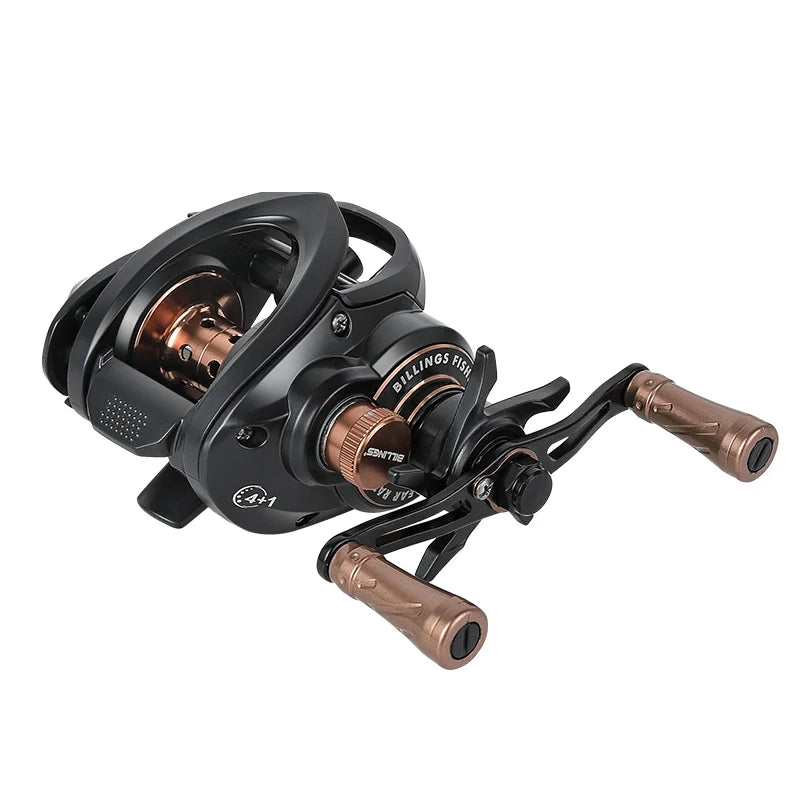 BILLINGS Baitcasting Reel 156G Lightweight Baitcaster Fishing Reels 4+1BB 7.2:1 High Speed Gear Ratio 6KG Max Drag for Freshwater Fishing