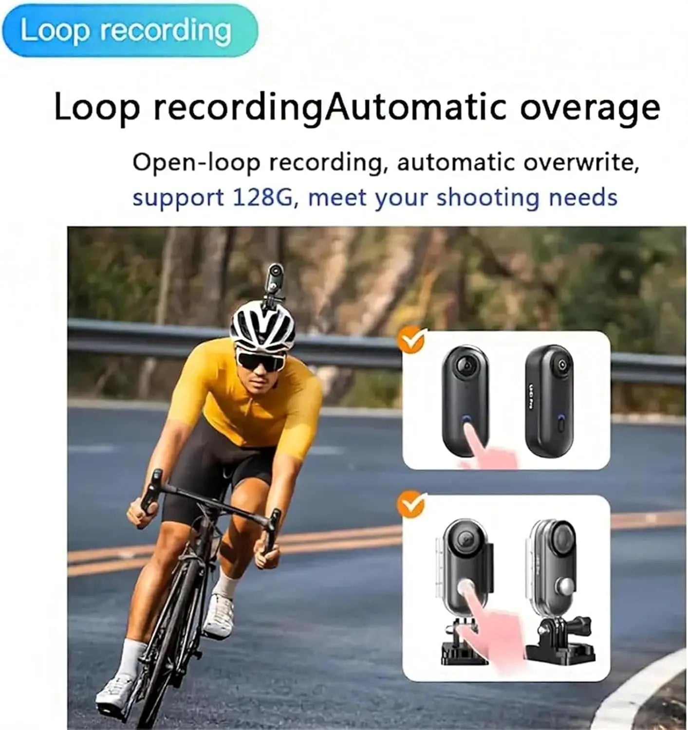 4K Hd Mini Body Camera Wearable Thumb Size Action Camera Anti-Shake Portable Pocket Cam Travel Motorcycle Cycling Vlog Recorder