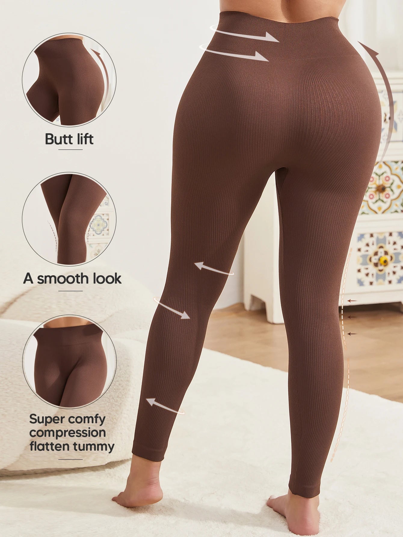 High Waisted Leggings For Women Tummy Control Non See Through Yoga Pants