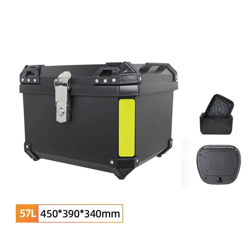 Heavy Duty Universal Waterproof Motorcycle Top Case Trunk With Anti Theft Lock Storage Box