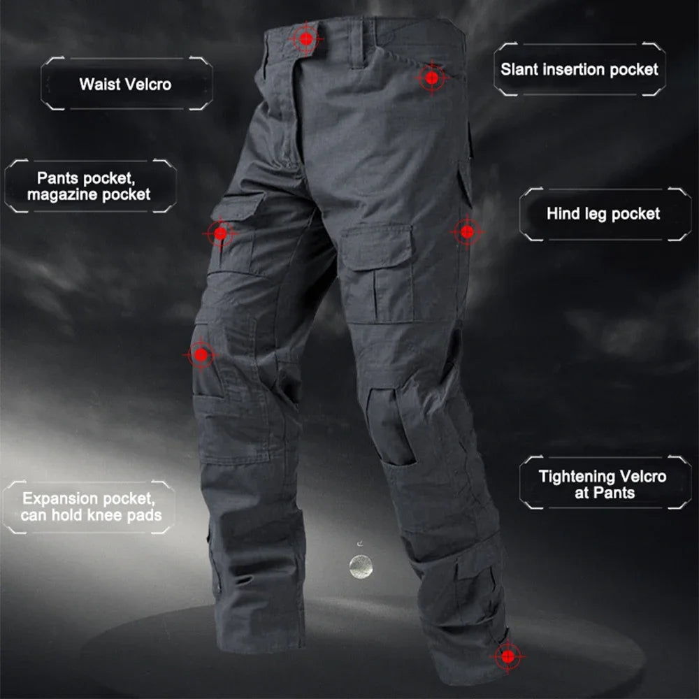 Men Combat Pants Tactical Sport Trousers Camouflage Multicam Trekking Hunting Clothes Outdoor Training Suit Combat Pants