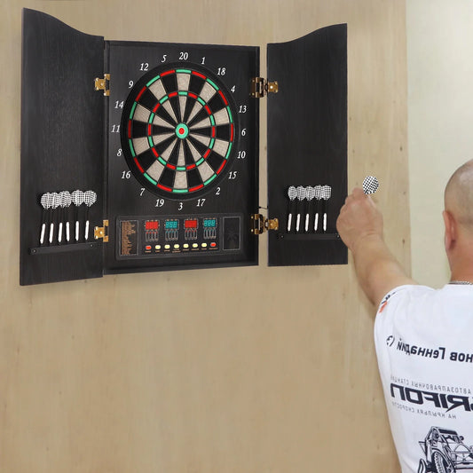 Dartboard Cabinet Set Dart Board Electronic Scoreboard Dart Machine Cabinet