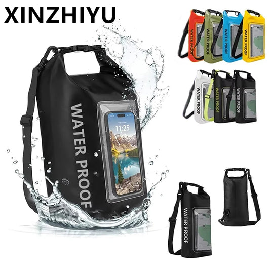 2L and 5L Marine Dry Bag Waterproof PVC Phone Touch for Kayaking