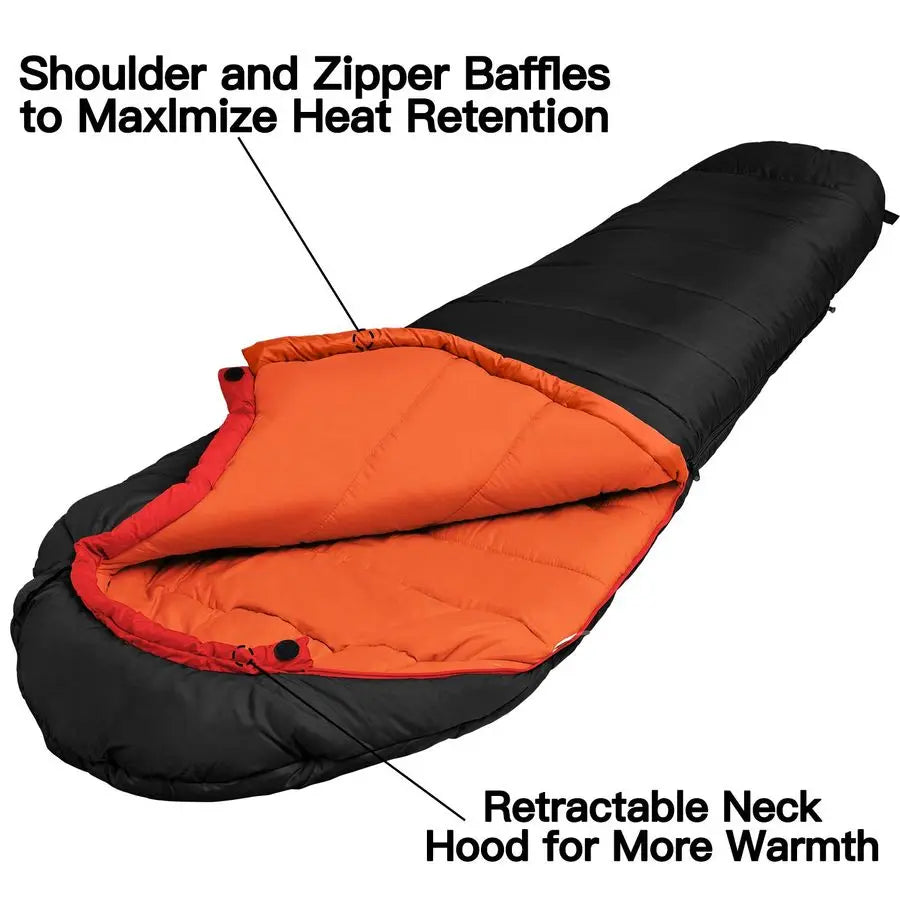 Mummy Sleeping Bag 1545 Extreme 34 Season Sleeping Bag for Adults Cold Weather Warm and Washable, for Hiking Traveling amp Outdo