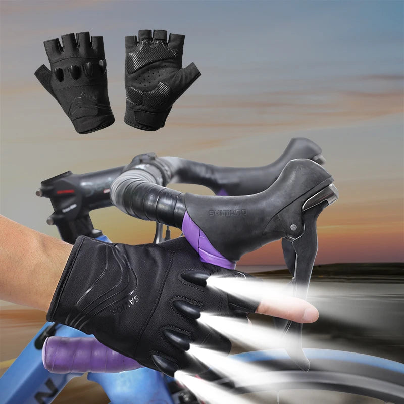 Daywolf LED Gloves for Outdoor Night Hiking and Cycling Green