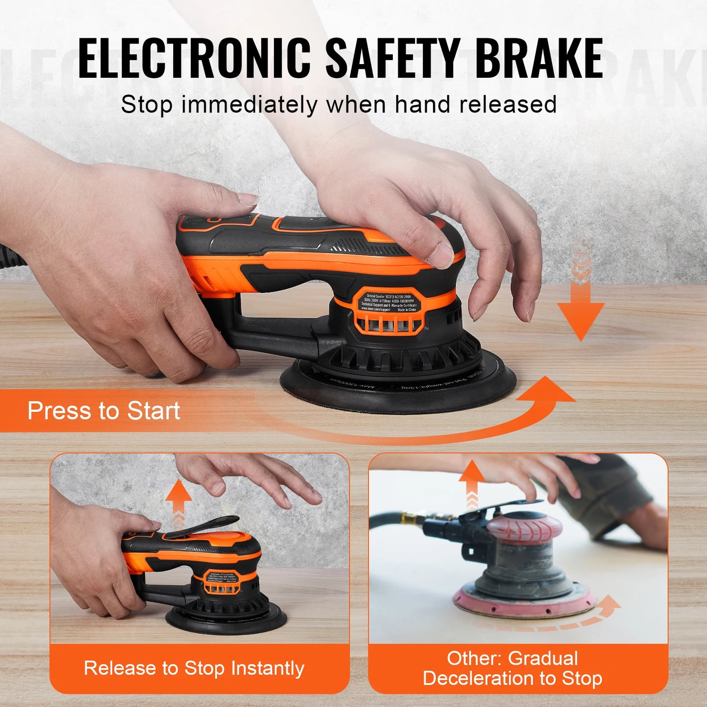 Upgrade your workshop with a quiet, powerful six-inch random orbital sander that delivers professional-grade finishes on every project.
