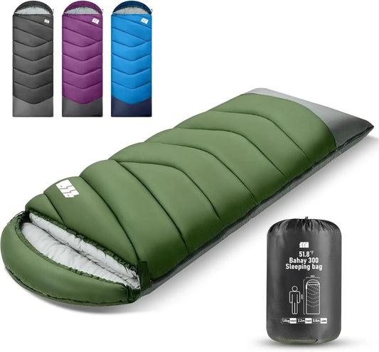 Stay warm and dry on every outdoor night with a sleeping bag designed for mild cold and versatile adventures.
